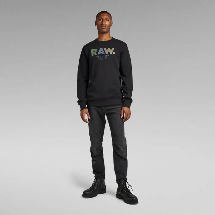 Sweatshirts and Hoodies Men GStar RAW Multi Colored RAW Sweater Dark Black