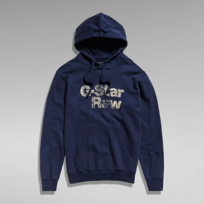 Sweatshirts and Hoodies Men GStar RAW Painted Graphic Hoodie Sartho Blue