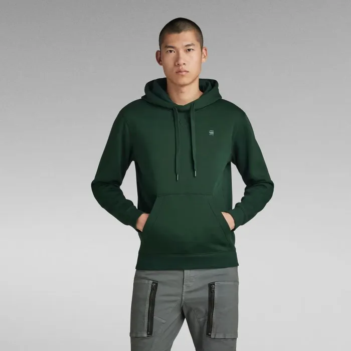 Sweatshirts and Hoodies Men GStar RAW Premium Core Hooded Sweater Laub
