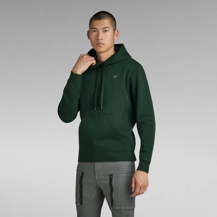 Sweatshirts and Hoodies Men GStar RAW Premium Core Hooded Sweater Laub
