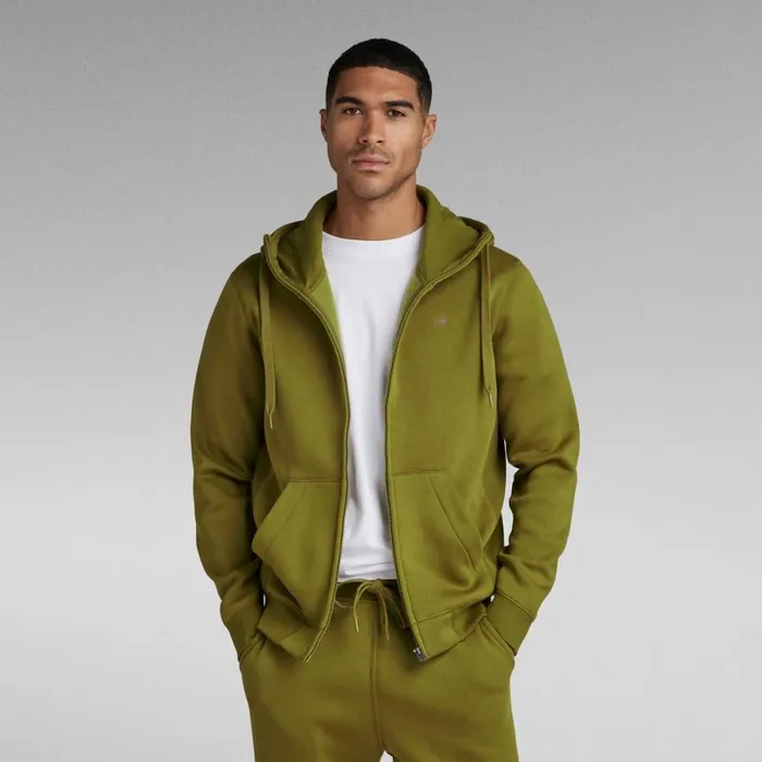 Sweatshirts and Hoodies Men GStar RAW Premium Core Hooded Zip Thru Sweater Tobacco Sweatshirts and Hoodies Men GStar RAW Premium Core Hooded Zip Thru Sweater Tobacco