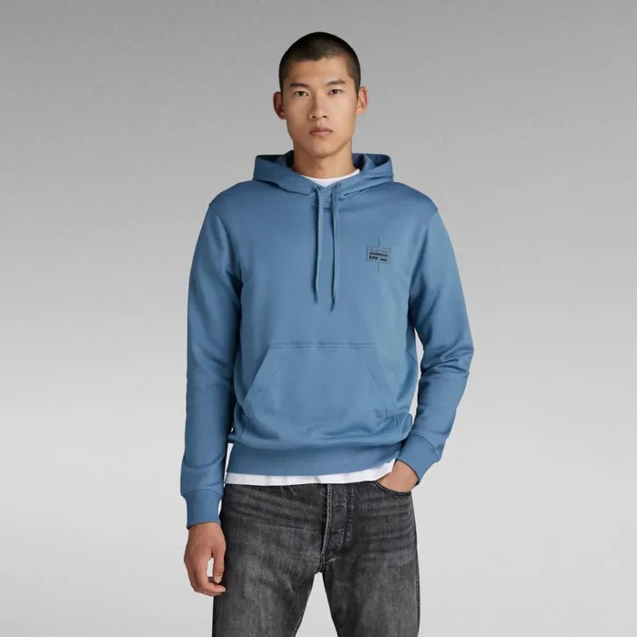 Sweatshirts and Hoodies Men GStar RAW Regular Hooded Sweater Azul