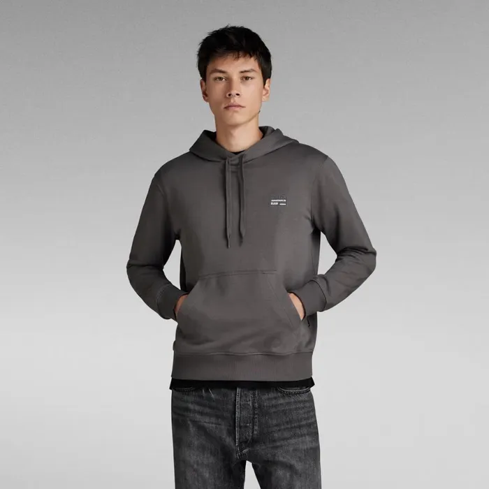 Sweatshirts and Hoodies Men GStar RAW Regular Hooded Sweater Granite