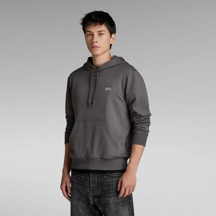 Sweatshirts and Hoodies Men GStar RAW Regular Hooded Sweater Granite