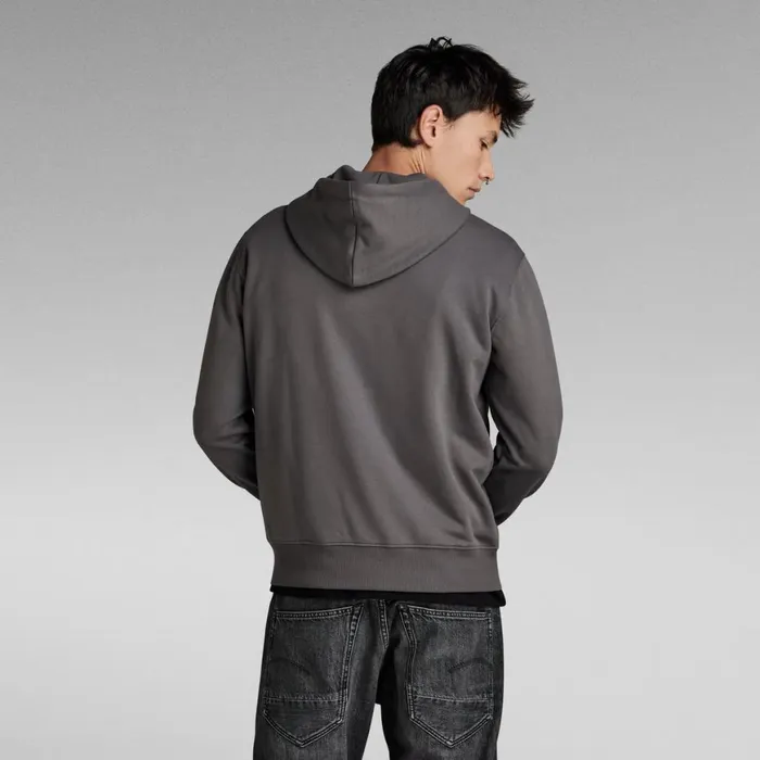 Sweatshirts and Hoodies Men GStar RAW Regular Hooded Sweater Granite