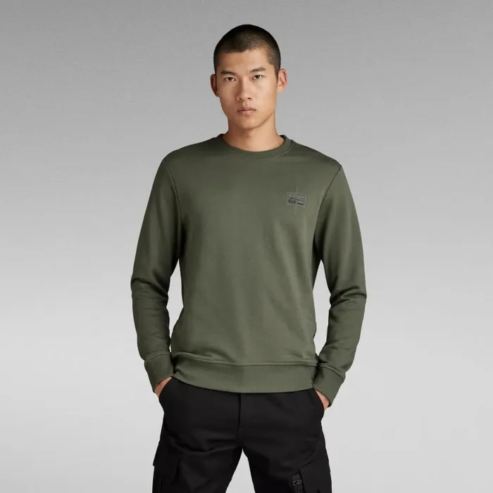 Sweatshirts and Hoodies Men GStar RAW Regular Sweater Light Hunter