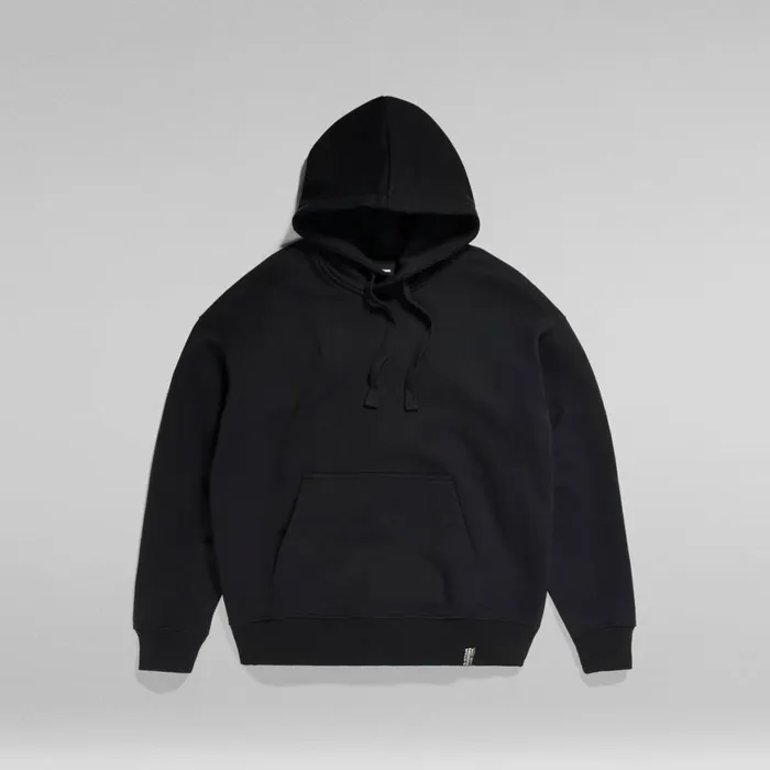 Sweatshirts and Hoodies Women GStar RAW Essential Unisex Loose Hoodie Dark Black
