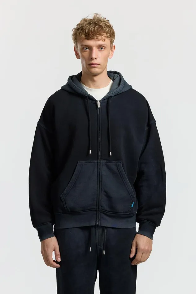Sweatshirts Men COTTON CITIZEN Boston Zip Hoodie Vintage Black Sweatshirts Men COTTON CITIZEN Boston Zip Hoodie Vintage Black