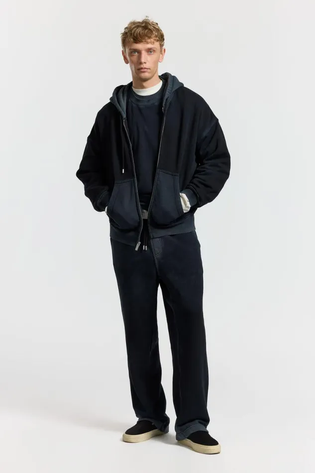 Sweatshirts Men COTTON CITIZEN Boston Zip Hoodie Vintage Black Sweatshirts Men COTTON CITIZEN Boston Zip Hoodie Vintage Black