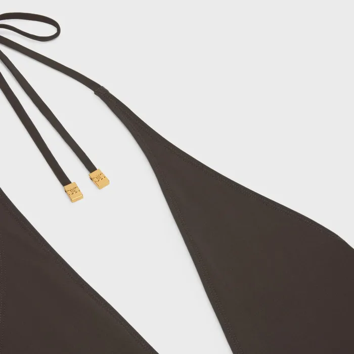 Swimsuit In Matte Jersey Brun Women CELINE SWIMWEAR AND LINGERIE