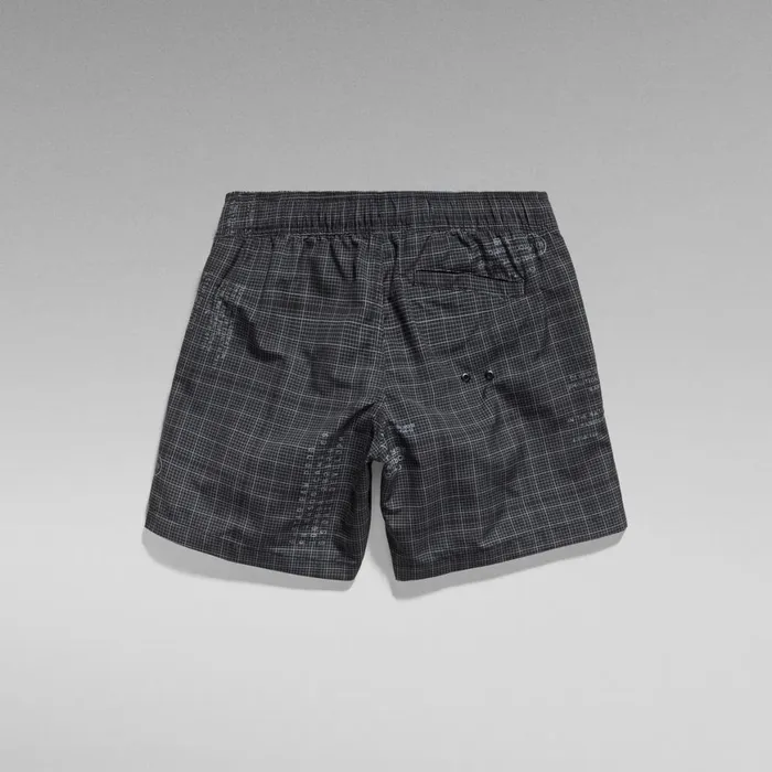 Swimwear Men GStar RAW Dirik Allover Swim Shorts Dark Black Graph Paper Small