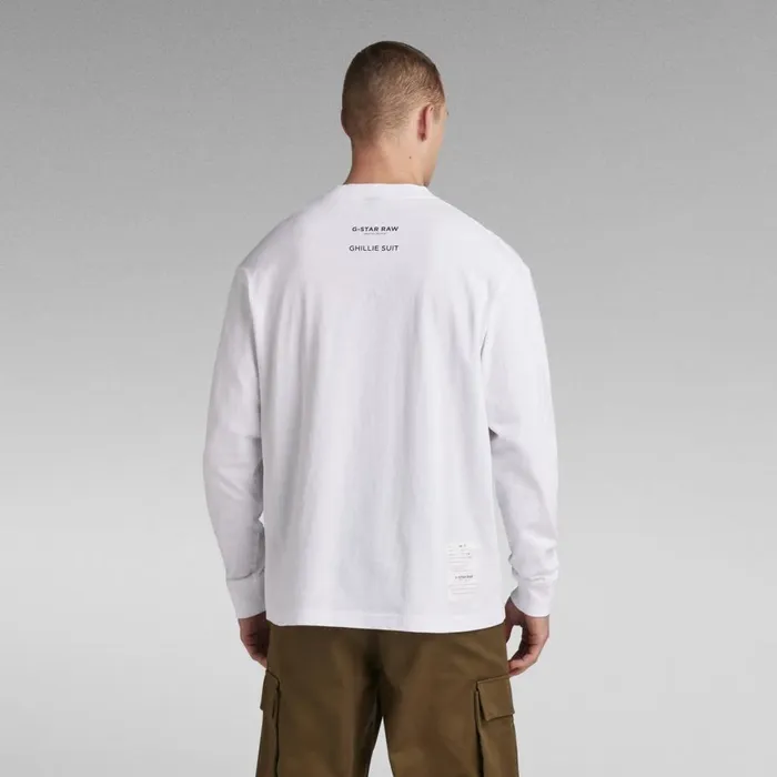 TShirts and Polos Men GStar RAW Archive Boxy TShirt White Ghillie Suit