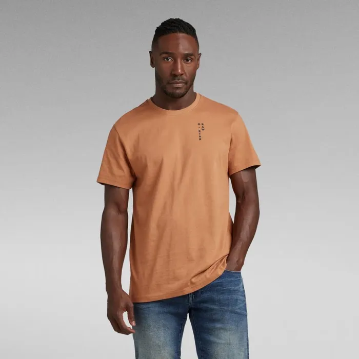 TShirts and Polos Men GStar RAW Back Graphic Text TShirt Chipmunk