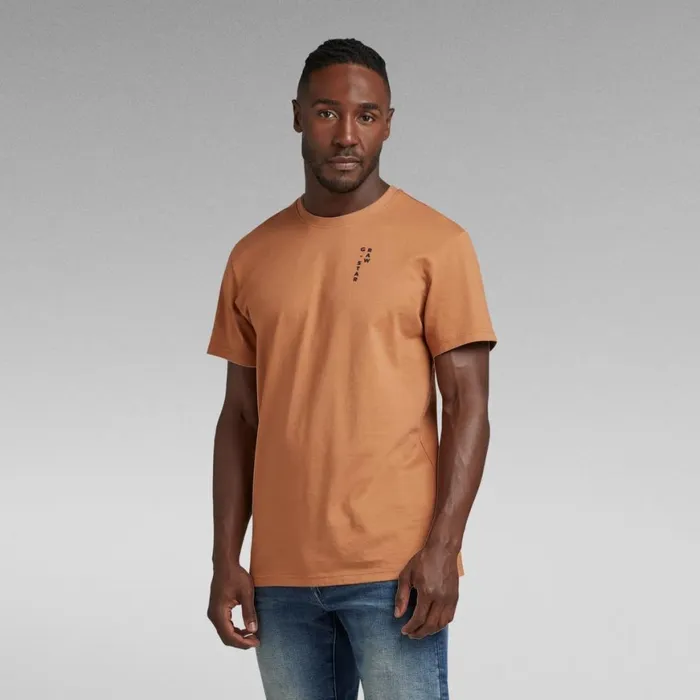 TShirts and Polos Men GStar RAW Back Graphic Text TShirt Chipmunk