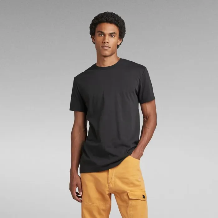 TShirts and Polos Men GStar RAW Back Photo Print TShirt Dark Black