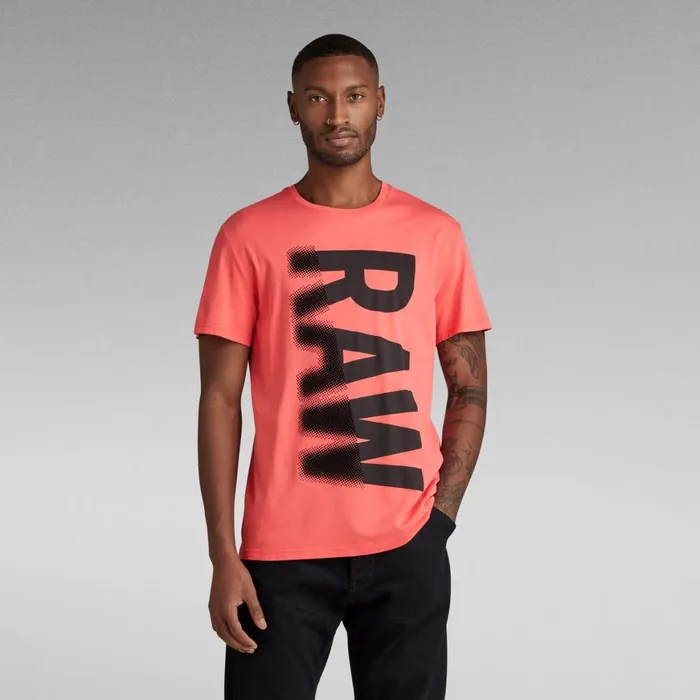 TShirts and Polos Men GStar RAW Bold Back Graphic TShirt Hot Pink