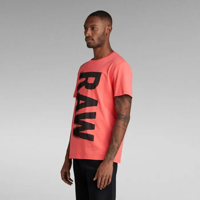 TShirts and Polos Men GStar RAW Bold Back Graphic TShirt Hot Pink