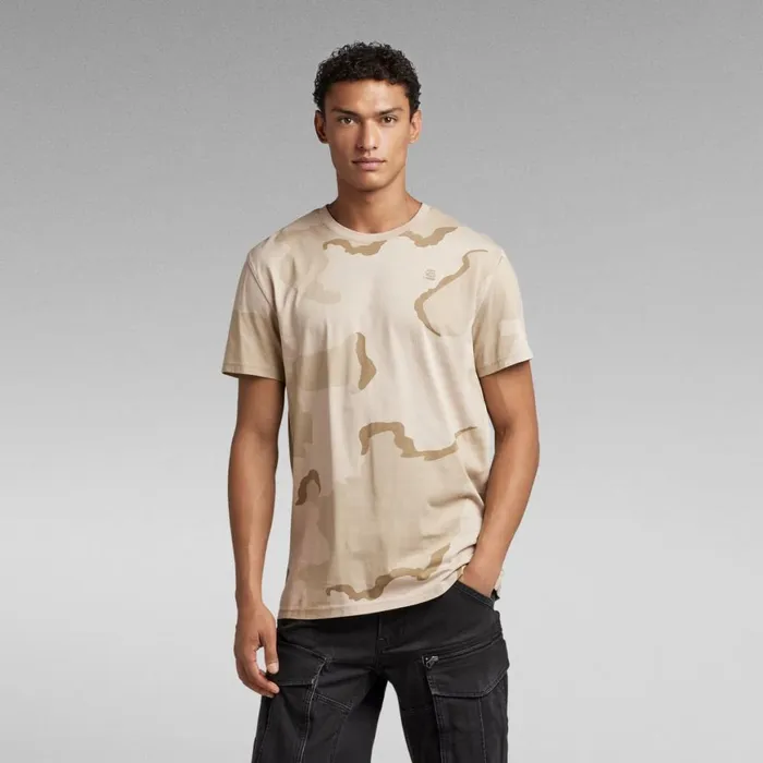 TShirts and Polos Men GStar RAW Desert Camo TShirt Dk Brick Desert Camo