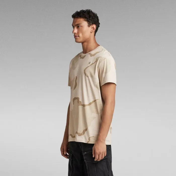 TShirts and Polos Men GStar RAW Desert Camo TShirt Dk Brick Desert Camo