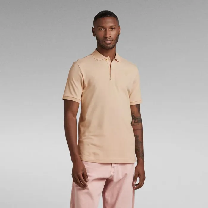TShirts and Polos Men GStar RAW Dunda Slim Polo Ivory Cream