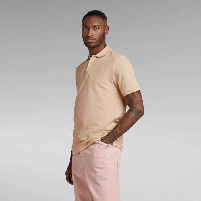 TShirts and Polos Men GStar RAW Dunda Slim Polo Ivory Cream