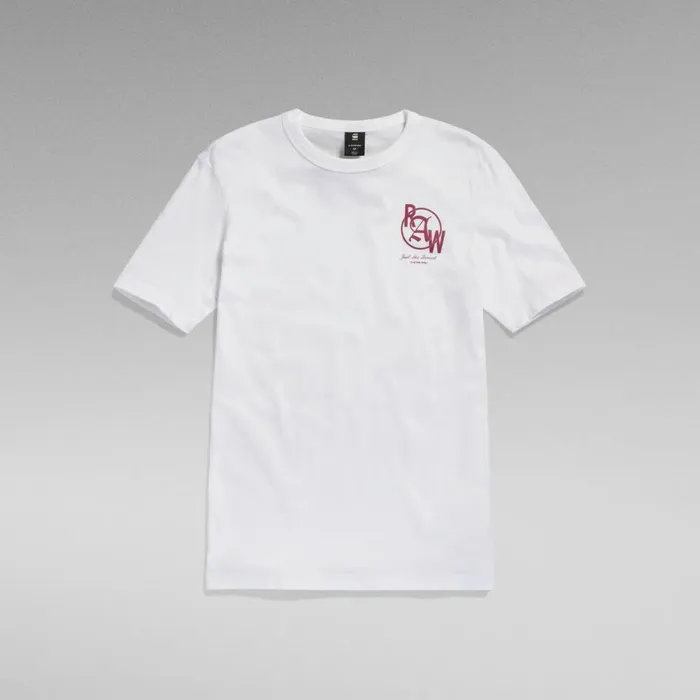 TShirts and Polos Men GStar RAW Graphic 9 Slim TShirt White