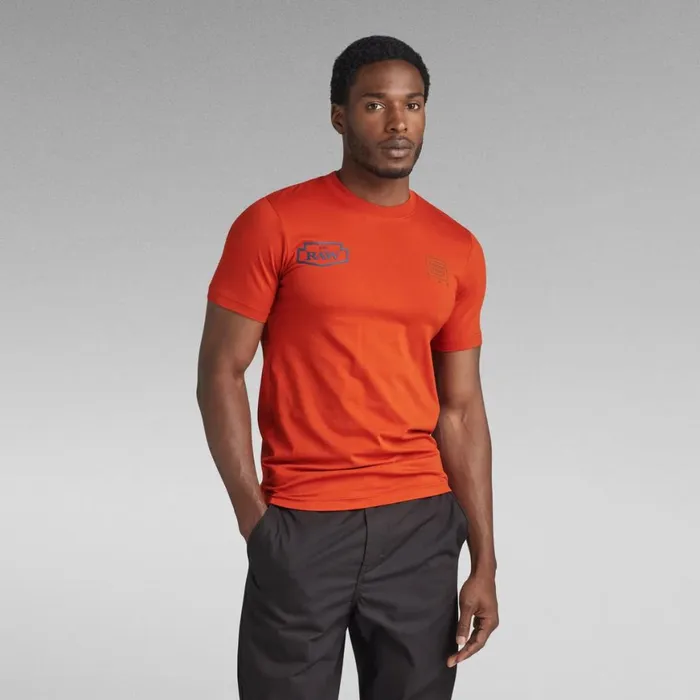 TShirts and Polos Men GStar RAW Multi Graphic Slim TShirt Rooibos Tea