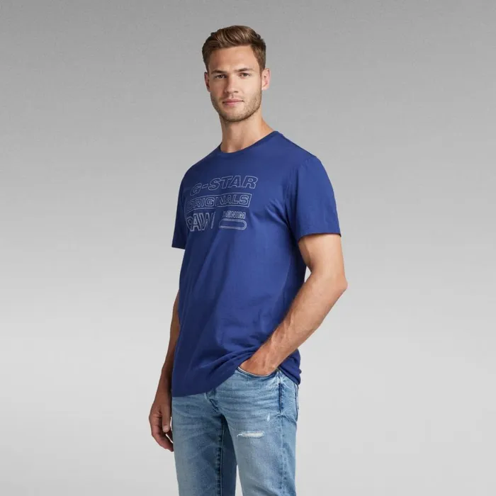 TShirts and Polos Men GStar RAW Originals TShirt Ballpen Blue