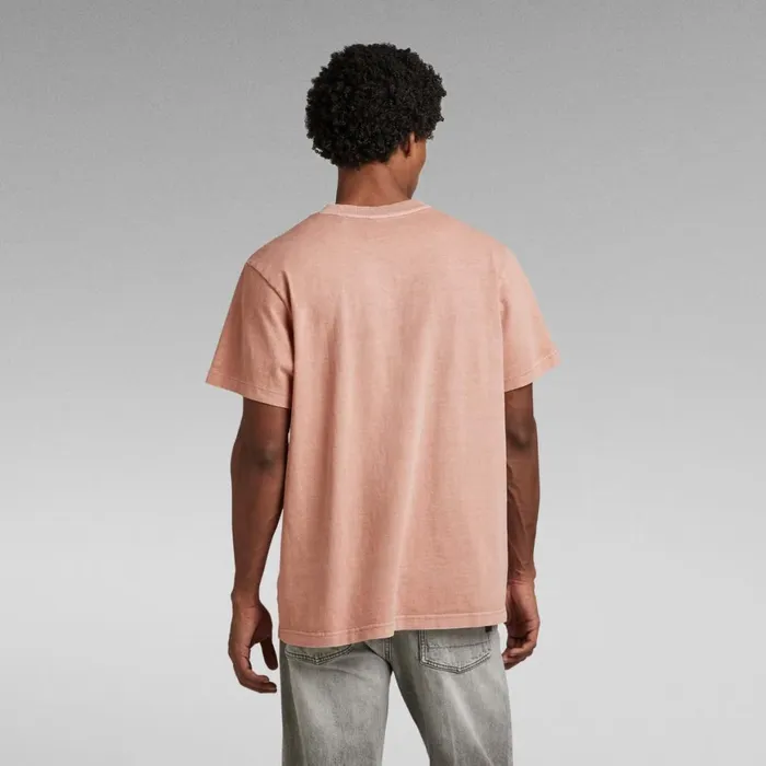 TShirts and Polos Men GStar RAW Overdyed Loose TShirt Renaissance Light Dusty Rose Gd
