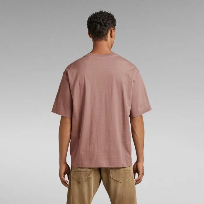 TShirts and Polos Men GStar RAW Oversized Boxy TShirt Essential Chocolate Berry