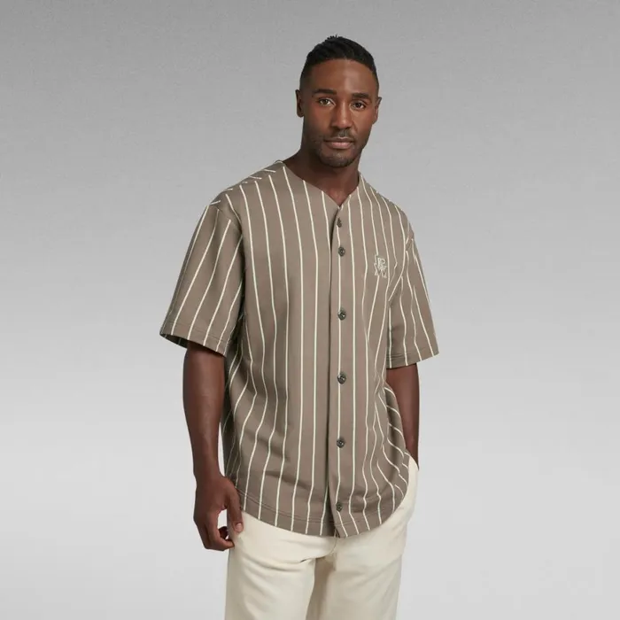 TShirts and Polos Men GStar RAW Oversized Lightweight Sweater GStar Home Jersey Deep Walnutlightest Sky Stripe TShirts and Polos Men GStar RAW Oversized Lightweight Sweater GStar Home Jersey Deep Walnutlightest Sky Stripe