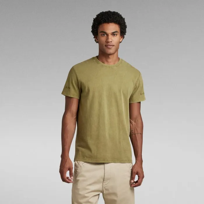 TShirts and Polos Men GStar RAW Pigment Dye TShirt Avocado Gd