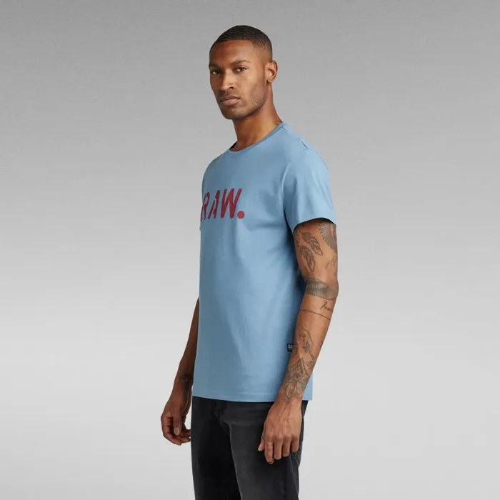 TShirts and Polos Men GStar RAW Stencil RAW TShirt Azul