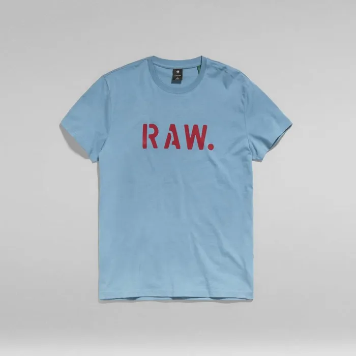 TShirts and Polos Men GStar RAW Stencil RAW TShirt Azul