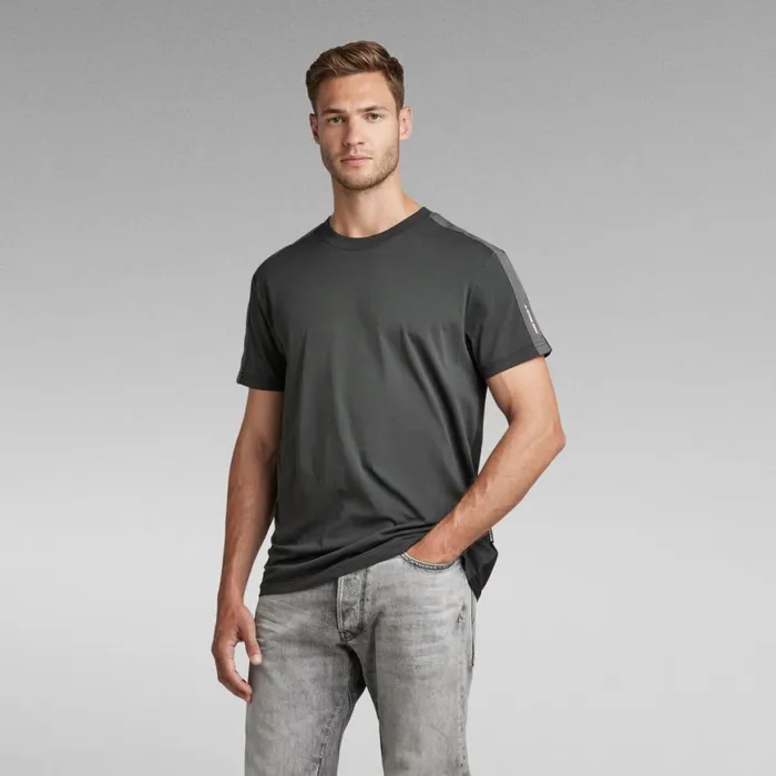 TShirts and Polos Men GStar RAW Tape Color Block TShirt Cloackdark Black