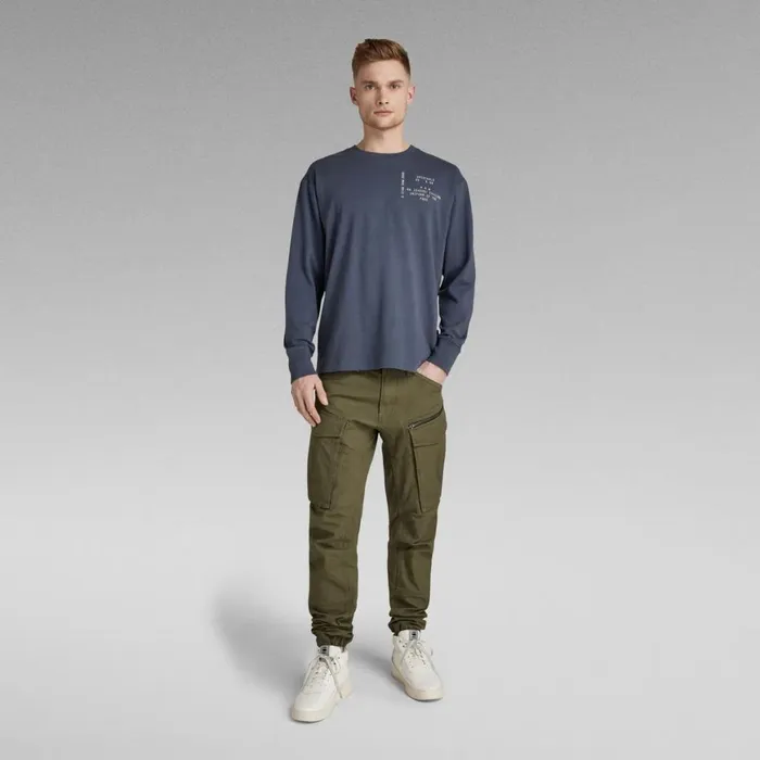 TShirts and Polos Men GStar RAW Typeface Back Graphic Boxy TShirt Fantem Blue