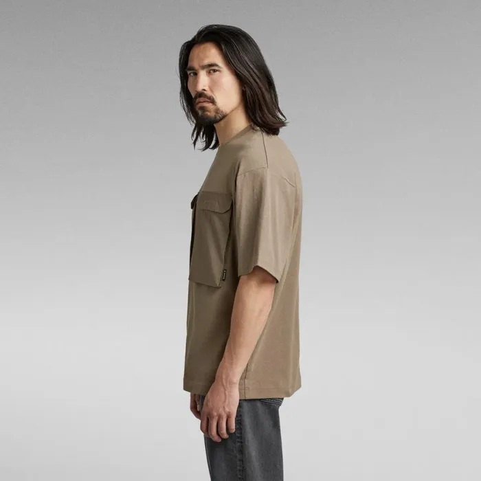 TShirts and Polos Men GStar RAW Utility Woven Mix Boxy TShirt Turf