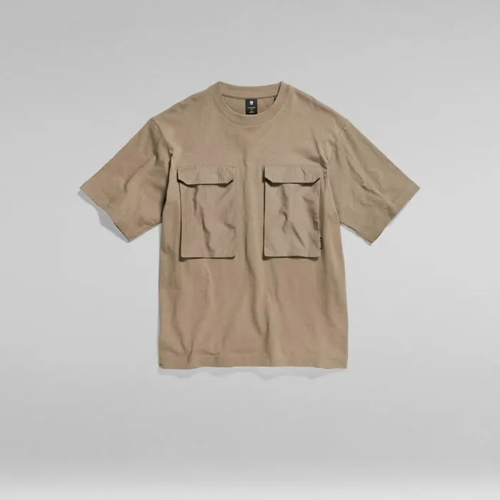 TShirts and Polos Men GStar RAW Utility Woven Mix Boxy TShirt Turf