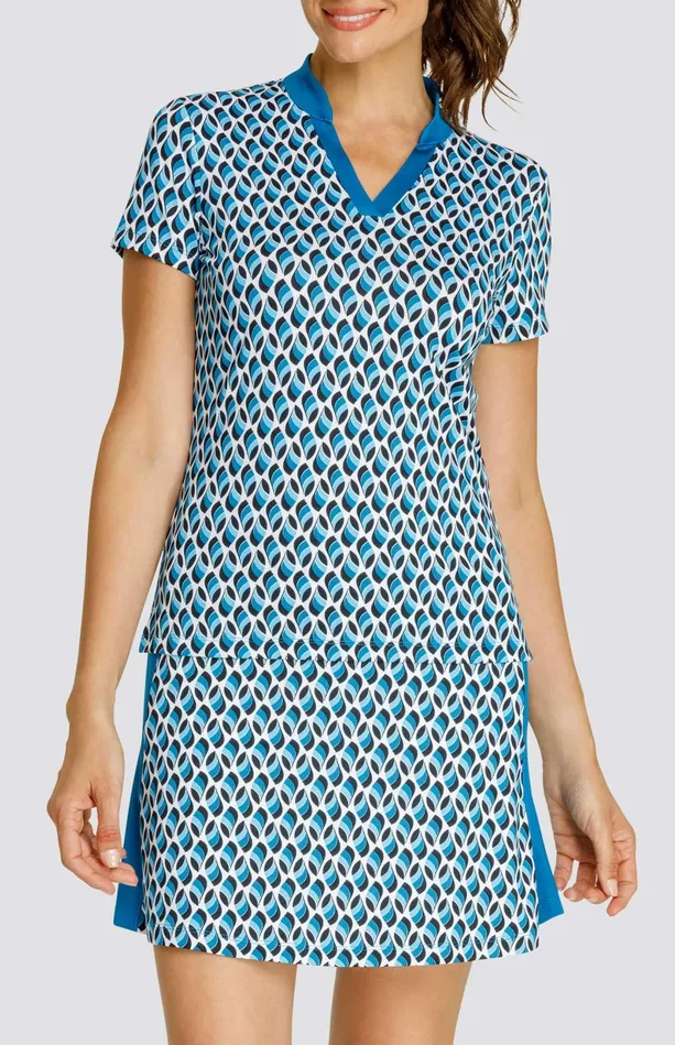 Tail Activewear Atha Top 8211 Cascading Petals Women Short Sleeve