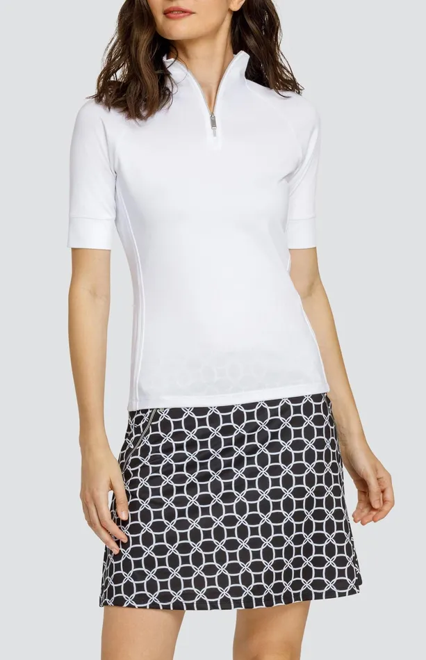 Tail Activewear Atley Top 8211 Chalk White Women Short Sleeve