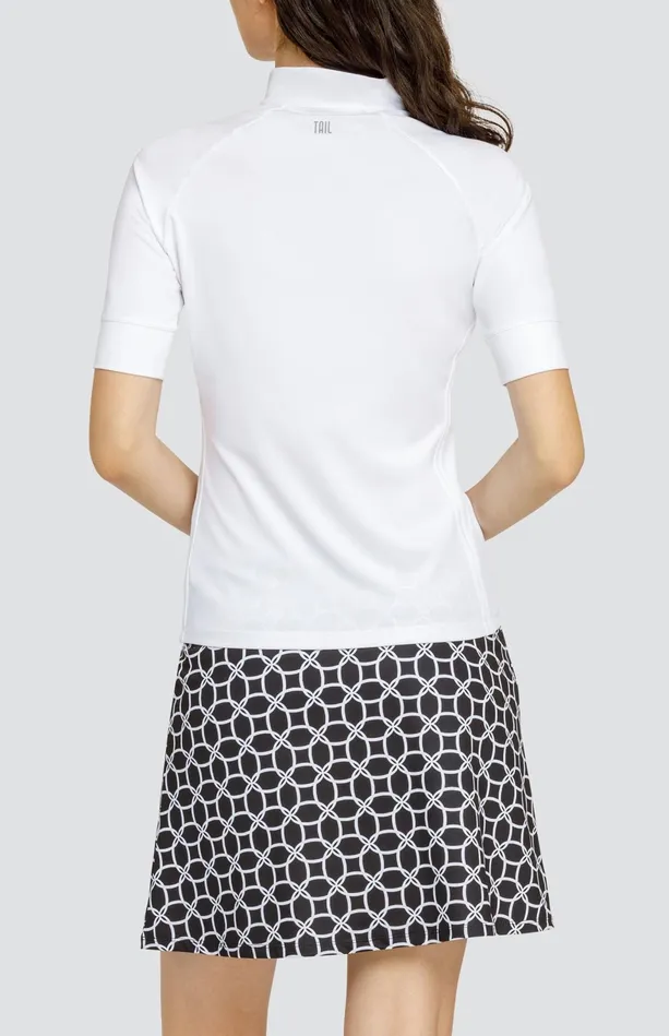 Tail Activewear Atley Top 8211 Chalk White Women Short Sleeve