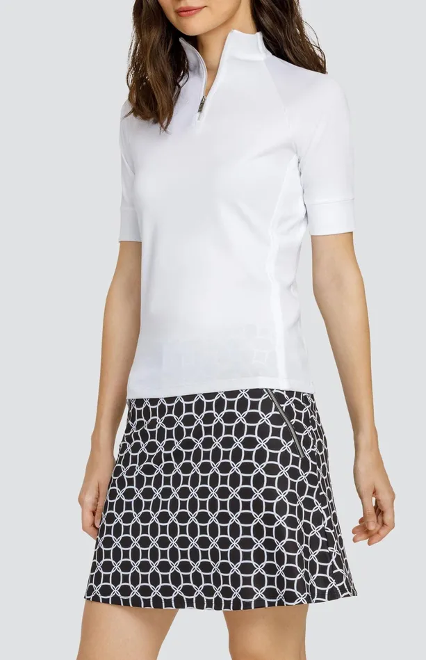 Tail Activewear Atley Top 8211 Chalk White Women Short Sleeve