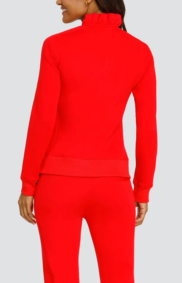 Tail Activewear Condoleezza Dahlia Red Pullover Women Long Sleeve