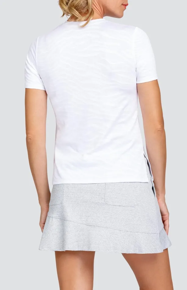 Tail Activewear Evert Top 8211 Everest Jacquard 8211 FINAL SALE Women Short Sleeve