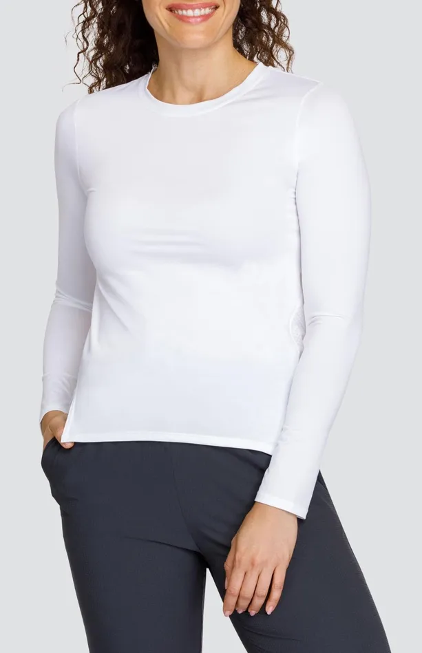 Tail Activewear Gracen Top 8211 Chalk White Women Long Sleeve
