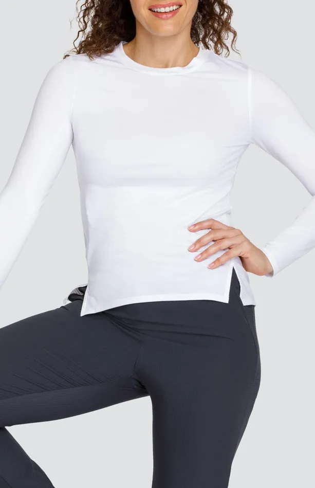 Tail Activewear Gracen Top 8211 Chalk White Women Long Sleeve