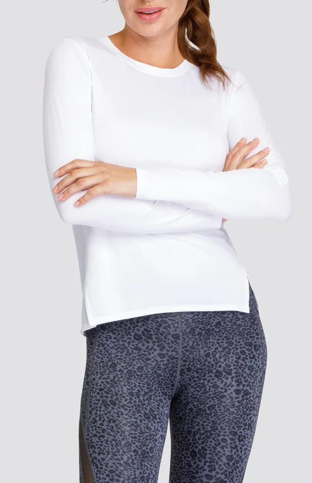 Tail Activewear Gracen Top 8211 Chalk White Women Long Sleeve