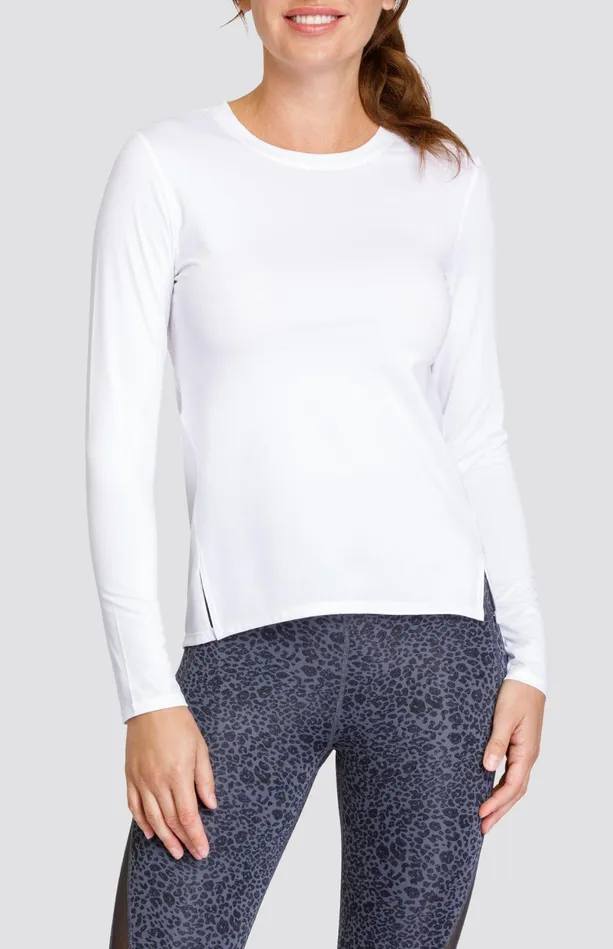 Tail Activewear Gracen Top 8211 Chalk White Women Long Sleeve