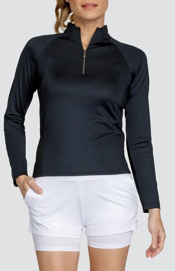 Tail Activewear Imelda Top 8211 Onyx Black Women Long Sleeve