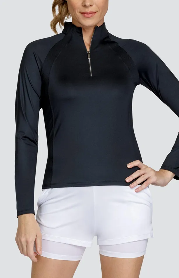 Tail Activewear Imelda Top 8211 Onyx Black Women Long Sleeve